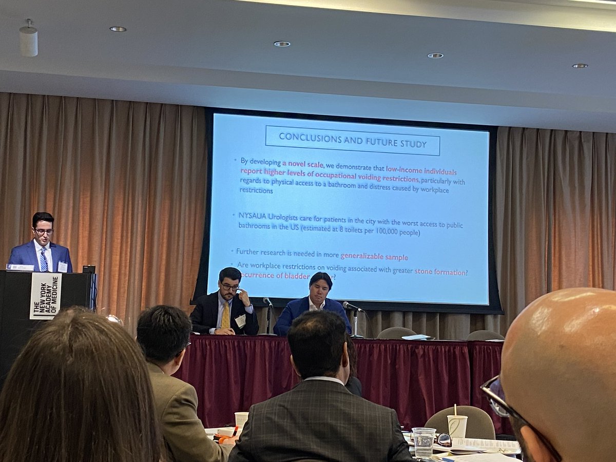 Justina Tam (@jtinatam) on Twitter photo <a href="/AalamiArshia/">Arshia Aalami</a> presents his winning Valentine Resident Essay Contest research on the relationship between workplace voiding restrictions and OAB - low income have more occupational voiding restrictions and less access to bathrooms which may lead to more urologic issues! <a href="/AalamiArshia/">Arshia Aalami</a> presents his winning Valentine Resident Essay Contest research on the relationship between workplace voiding restrictions and OAB - low income have more occupational voiding restrictions and less access to bathrooms which may lead to more urologic issues!