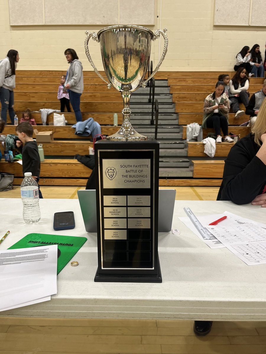 AMAZING! The HS wins for the 7th time! Defeating MS by just ONE point! Thanks to everyone who came out for the 8th annual Battle of the Buildings and to support Mini-THON and Four Duamonds! 
#SFLionPride #ftk
