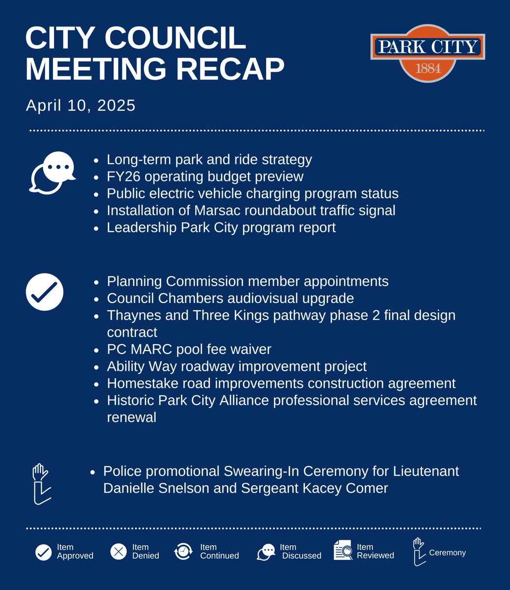 Park City Municipal (@parkcitygovt) on Twitter photo Catch a recap of the April 10 #CityCouncil meeting with Councilor Bill Ciraco on <a href="/KPCWRadio/">KPCW Radio</a> or listen and watch a recording of the meeting here: bit.ly/43Qp3gK Catch a recap of the April 10 #CityCouncil meeting with Councilor Bill Ciraco on <a href="/KPCWRadio/">KPCW Radio</a> or listen and watch a recording of the meeting here: bit.ly/43Qp3gK