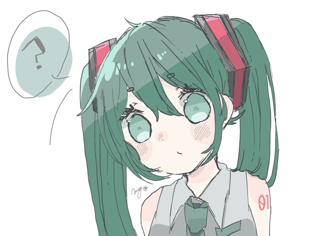 meg_ri_s's tweet photo. こてんってしてるミクちゃんrkgk https://t.co/sQcsVmj4ng
