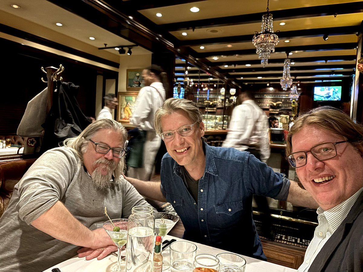 It’s hard to beat a night of history &amp; conversation with <a href="/DavidWondrich/">David Wondrich</a>, <a href="/NRothbaum/">Noah Rothbaum</a>, <a href="/philipgreene/">Philip Greene</a> - the trifecta of cocktail greatness! Somehow I won the lottery &amp; got to sling drinks with these greats. Thanks so much for a fun &amp; memorable evening!