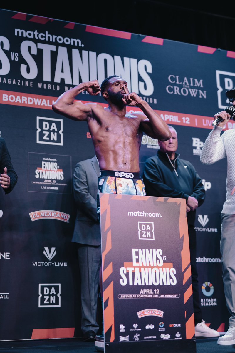 JaronEnnis's tweet image. 146.4 ⚖️💪🏾🔪🆙 🤫😈 I can’t wait 🥶Another day another dollar 😉#TeamEnnis #LetsGetIt❗️Tune In tomorrow at 8pm #DontWantToMiss 😮💨
#Dazn📺🤪
#EnnisStanionis
#MainEvent
#TeamEnnis 🐺⚰️
#UnifiedChamp🤴🏾
#LinealChamp💫
#Undefeated
#LLSM👵🏾❤️
#HISTORY
@justinshootz : 📸🔥