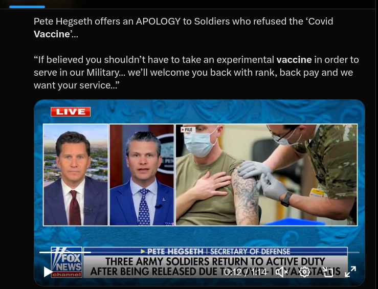 BrianGPowell's tweet image. Way too little+late
Last I heard #Military are STILL being coerced to take the #Vaccines+many resigned+many were LITERALLY HELD DOWN+INJECTED--the video proof of these actions is on the internet+in several shows done by @RealDrJaneRuby 
+#DMED database is MUCH BETTER than #VAERS