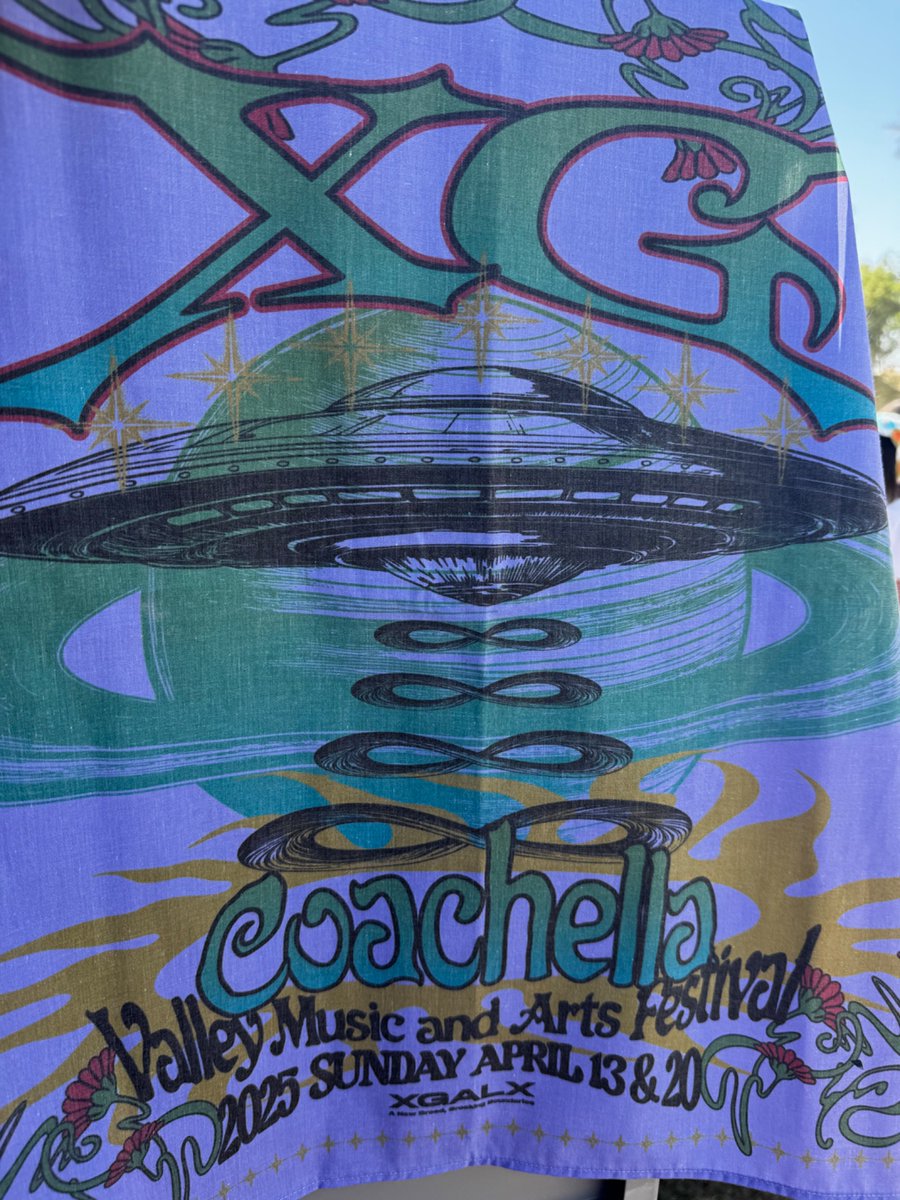 XGOfficial_ merch at Coachella. #XG #XGALX #XG_Coachella