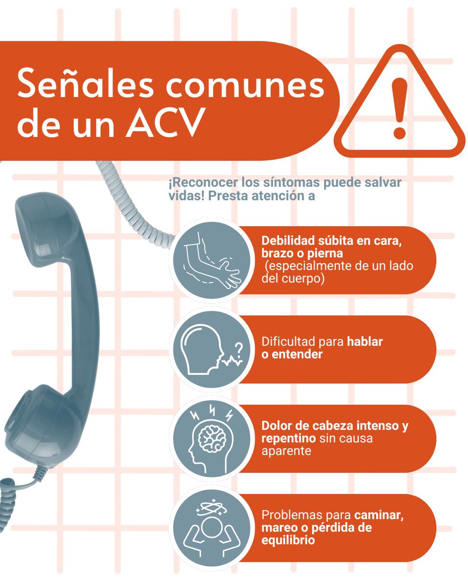 ⏱️ Un diagnóstico temprano ante un ACV puede marcar la diferencia. Actúa rápido, salva vidas #cerebrovascular #prevenciónacv #acv
#salud #saludcerebral #neurociencia
#investigacion #ñuble #chile