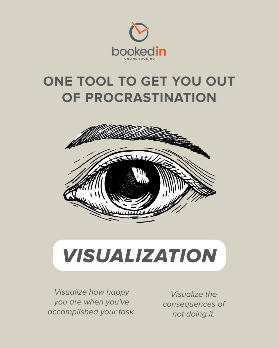 Here's a simple trick many successful entrepreneurs use to get out of procrastination: visualization

Visualize the relief and satisfaction you’ll feel when all your to-dos are done, or imagine the stress of putting it off.

What’s your favorite way to overcome procrastination?