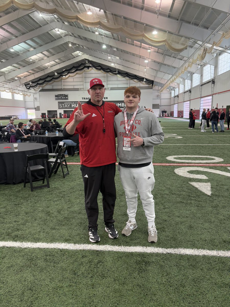 Taryn tackett (@tacketttaryn) on Twitter photo Had a great visit <a href="/LouisvilleFB/">Louisville Football</a> today,thanks to <a href="/CoachROwens/">Richard Owens</a> and <a href="/CoachCBarclay/">Chris Barclay</a> for talking with me!!
Hope to come back soon.
<a href="/LouisvilleFB/">Louisville Football</a> <a href="/BoydCoSuper/">BCPS-Superintendent</a> <a href="/coachEFerg12/">Evan Ferguson</a> <a href="/J_maineKeyes/">Jermaine Keyes</a> <a href="/BCLionsFootball/">Boyd County Football</a> Had a great visit <a href="/LouisvilleFB/">Louisville Football</a> today,thanks to <a href="/CoachROwens/">Richard Owens</a> and <a href="/CoachCBarclay/">Chris Barclay</a> for talking with me!!
Hope to come back soon.
<a href="/LouisvilleFB/">Louisville Football</a> <a href="/BoydCoSuper/">BCPS-Superintendent</a> <a href="/coachEFerg12/">Evan Ferguson</a> <a href="/J_maineKeyes/">Jermaine Keyes</a> <a href="/BCLionsFootball/">Boyd County Football</a>