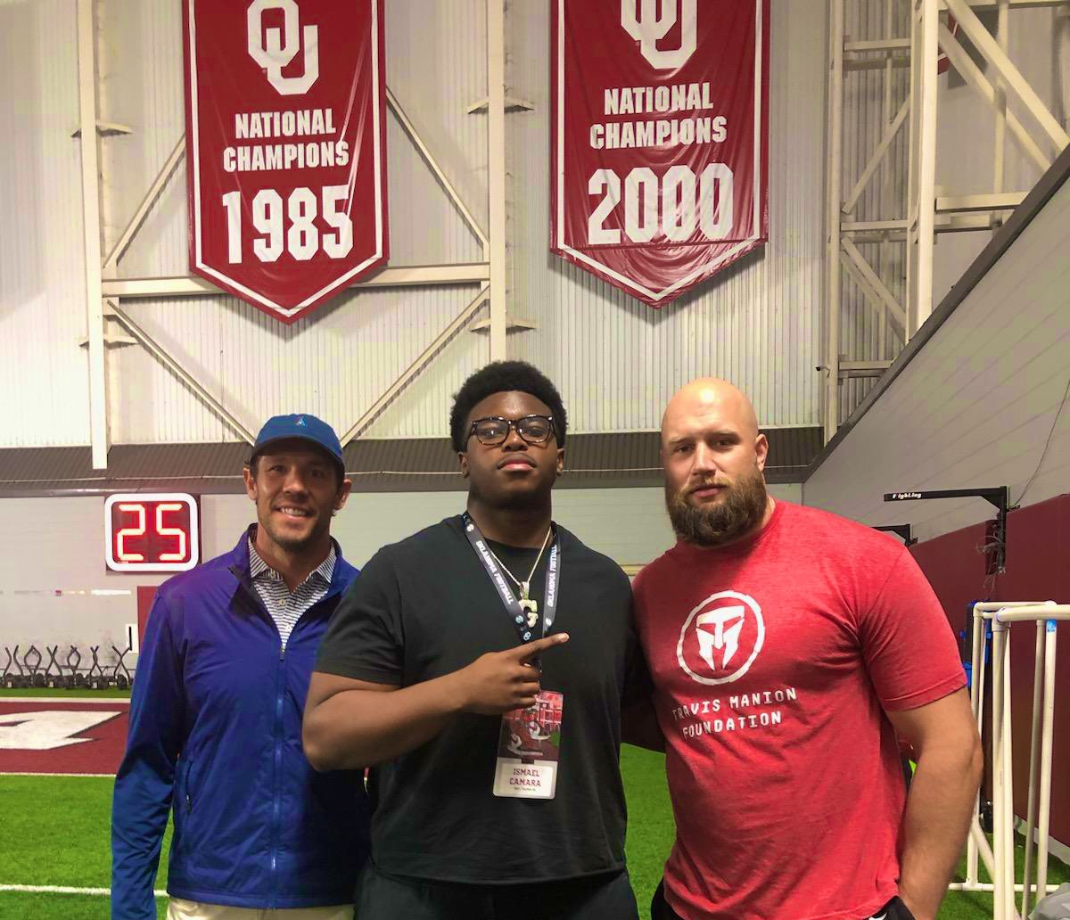 Ismael Camara OT’27 (@only1_iscamara) on Twitter photo So awesome to meet <a href="/OU_Football/">Oklahoma Football</a> LEGENDS <a href="/LaneJohnson65/">Lane Johnson</a> & <a href="/BradfordReal/">Sam Bradford</a> in their old stomping grounds. What connections do they have to <a href="/GilmerBuckeyeFB/">GilmerBuckeyeFB</a>?
How about Buckeye legend QBs, <a href="/GJKinne/">GJ Kinne</a> & <a href="/ManuelJohnson/">Manuel Johnson</a>!?!?! (Cool connections!)
ALL Gridiron roads run thru So awesome to meet <a href="/OU_Football/">Oklahoma Football</a> LEGENDS <a href="/LaneJohnson65/">Lane Johnson</a> & <a href="/BradfordReal/">Sam Bradford</a> in their old stomping grounds. What connections do they have to <a href="/GilmerBuckeyeFB/">GilmerBuckeyeFB</a>?
How about Buckeye legend QBs, <a href="/GJKinne/">GJ Kinne</a> & <a href="/ManuelJohnson/">Manuel Johnson</a>!?!?! (Cool connections!)
ALL Gridiron roads run thru