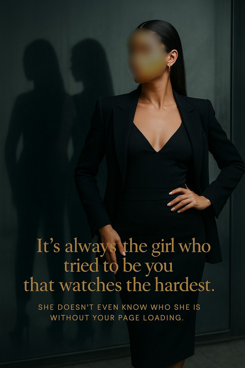 ilarasa's tweet photo. It’s always the girl who tried to be you that watches the hardest.
She doesn’t even know who she is without your page loading.
#SheCouldNever #WatchedAndWateredDown #ReplicaEnergy https://t.co/ZDD7yoNDfQ