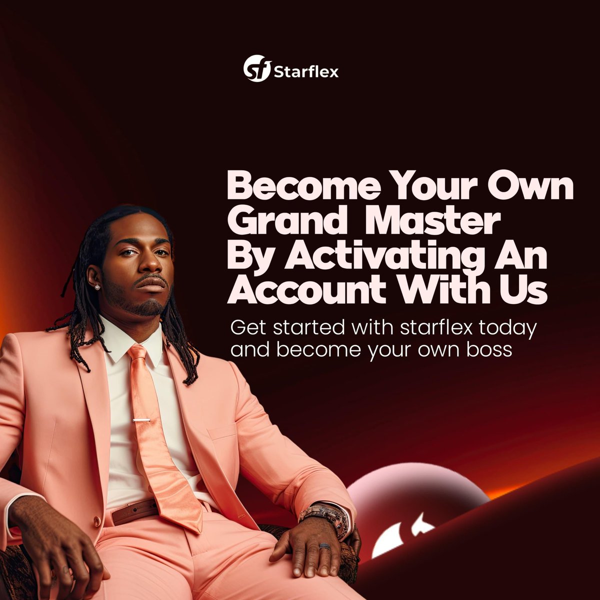 Starflexglobal1's tweet photo. Become your own boss with Starflex the platform for true independence.
Activate your account and unlock the path to success and financial freedom.
Take control. Build your legacy.

https://t.co/hpeZyQUjTr
#Starflex #BossUp #FinancialFreedom #EntrepreneurLife #LevelUp https://t.co/zBuqGMhRKe
