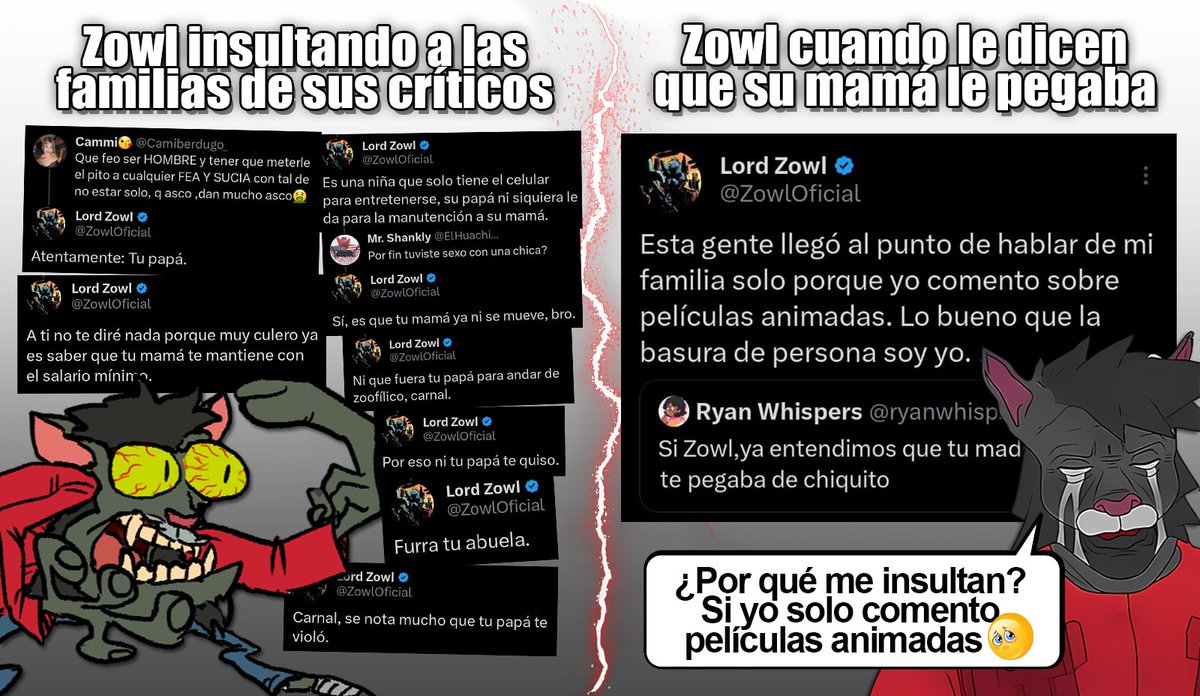 defanboys_zowl's tweet photo. La de no ser un hipócrita llorón no te la sabes? @ZowlOficial??? https://t.co/dqeKJyAHs6
