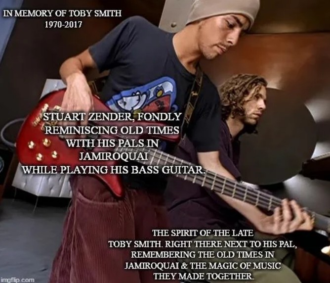 #Jamiroquai #InMemorium #TobySmith <a href="/JamiroquaiHQ/">Jamiroquai</a> <a href="/STUARTZENDER/">SZ</a> Remembering Toby Smith Of Jamiroquai | 1970 - 2017 | "8 Years On &amp; We Still Miss You Toby" Tribute By JamiroFan2000