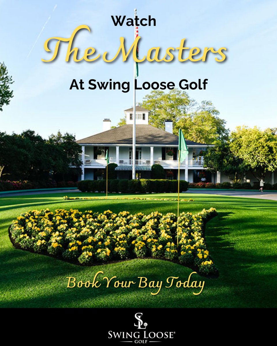swingloosegolf's tweet photo. Skipping Augusta? Never heard of her. 🌿⛳
Catch every shot of The Masters from your own bay — the next best thing to being there🤝 https://t.co/xcJPJUHwDU