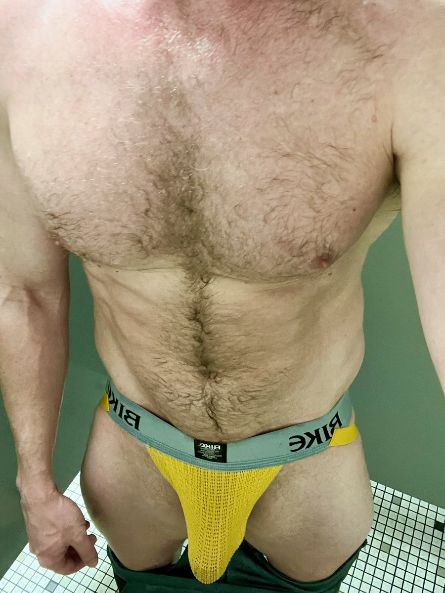 SWEAT.  Feeling beefy in every sense of the word after leg day. Happy FCF, boys! 😈🍆