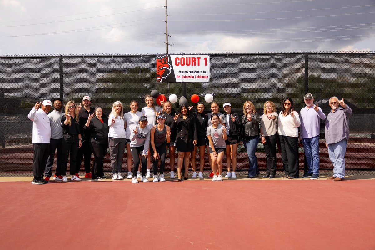AStateTennis's tweet photo. From the bottom of our hearts, THANK YOU to A-State Tennis alumna Dr. Ashlesha Lokhande ❤️🐺

#WolvesUp https://t.co/RiMZ0odglT