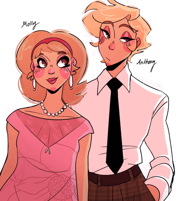 Twins #HazbinHotel #angeldust #mollyhazbinhotel