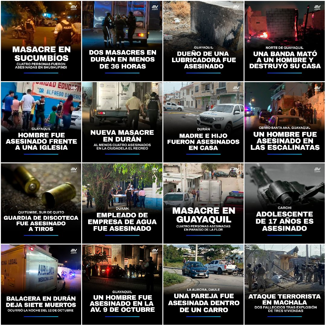 LolycpaC's tweet photo. @MinMedio Estos titulares muestran cómo queda el país después del gobierno de DANIEL NOBOA. https://t.co/izQ9UPDuVV