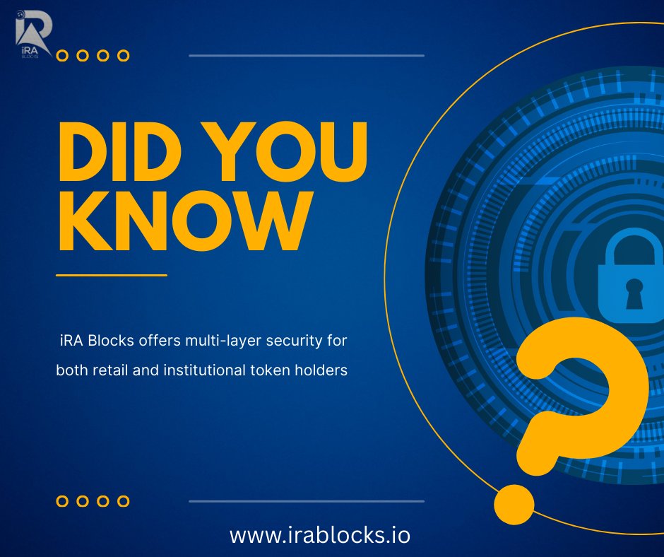 iRABlocks1's tweet photo. 🔐 Did You Know?
iRA Blocks provides multi-layered security for both retail and institutional token holders — because trust starts with protection
🧠 Security isn’t a feature. It’s the foundation.
👇 Stay safe. Stay tokenized

#iRABlocks #BlockchainSecurity #RWA #Tokenization https://t.co/Pf1fcf89Mk