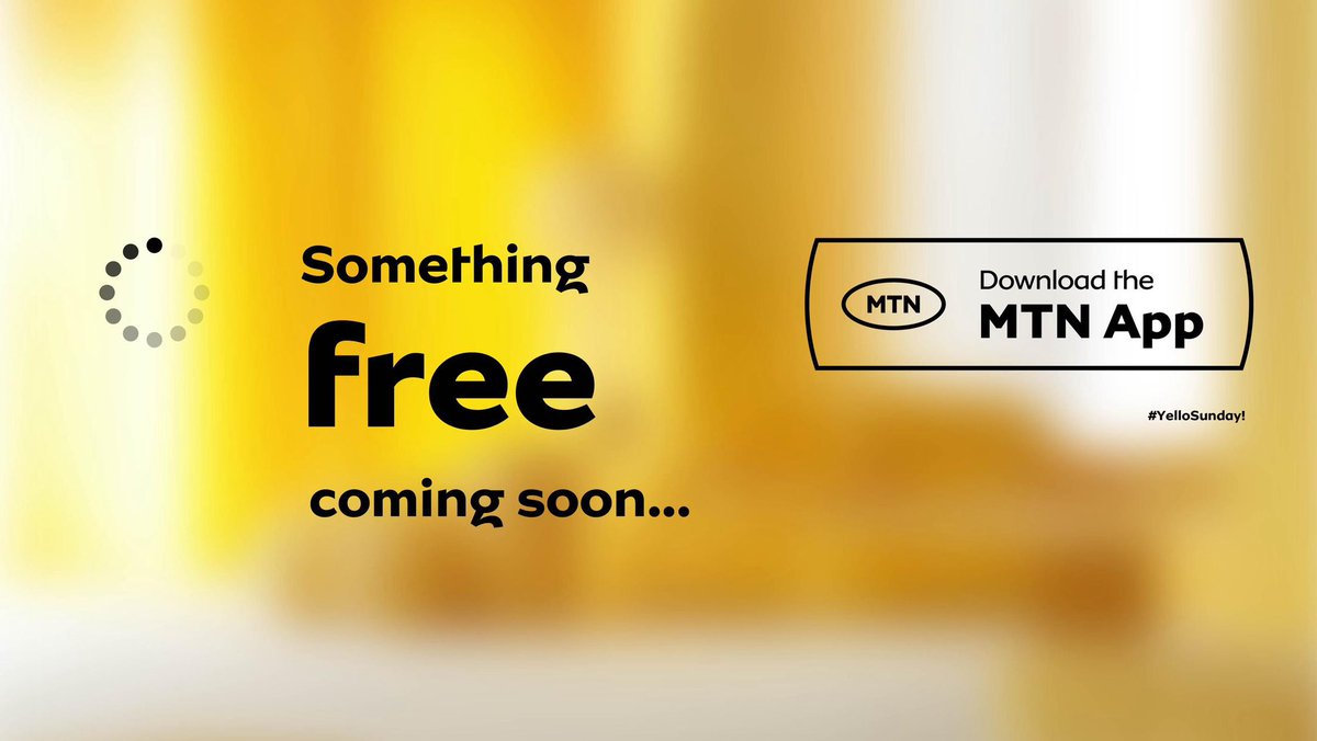MTNSSD's tweet photo. Almost time for your weekly data boost! ⏳ Download the MyMTN app NOW to claim your FREE 500MB this Sunday!
#YelloSundayIsComing #FreeMB #DownloadNow https://t.co/cZuSmPf8QD