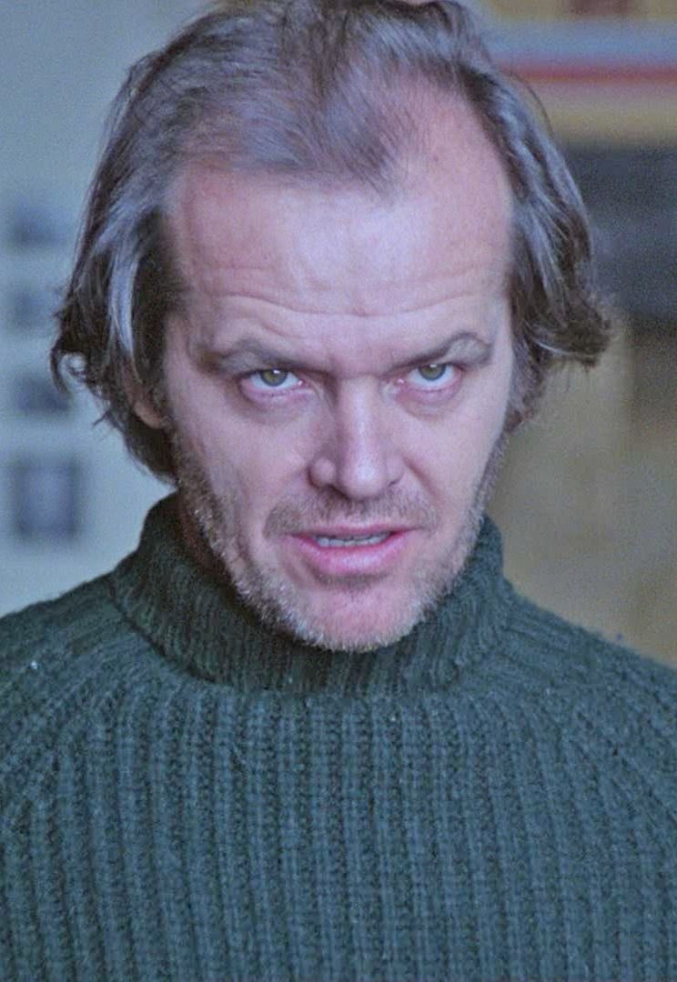 HorrorHammer1's tweet photo. Are we having fun yet? Jack Nicholson in The Shining -1980. https://t.co/6jwWG2xBIk