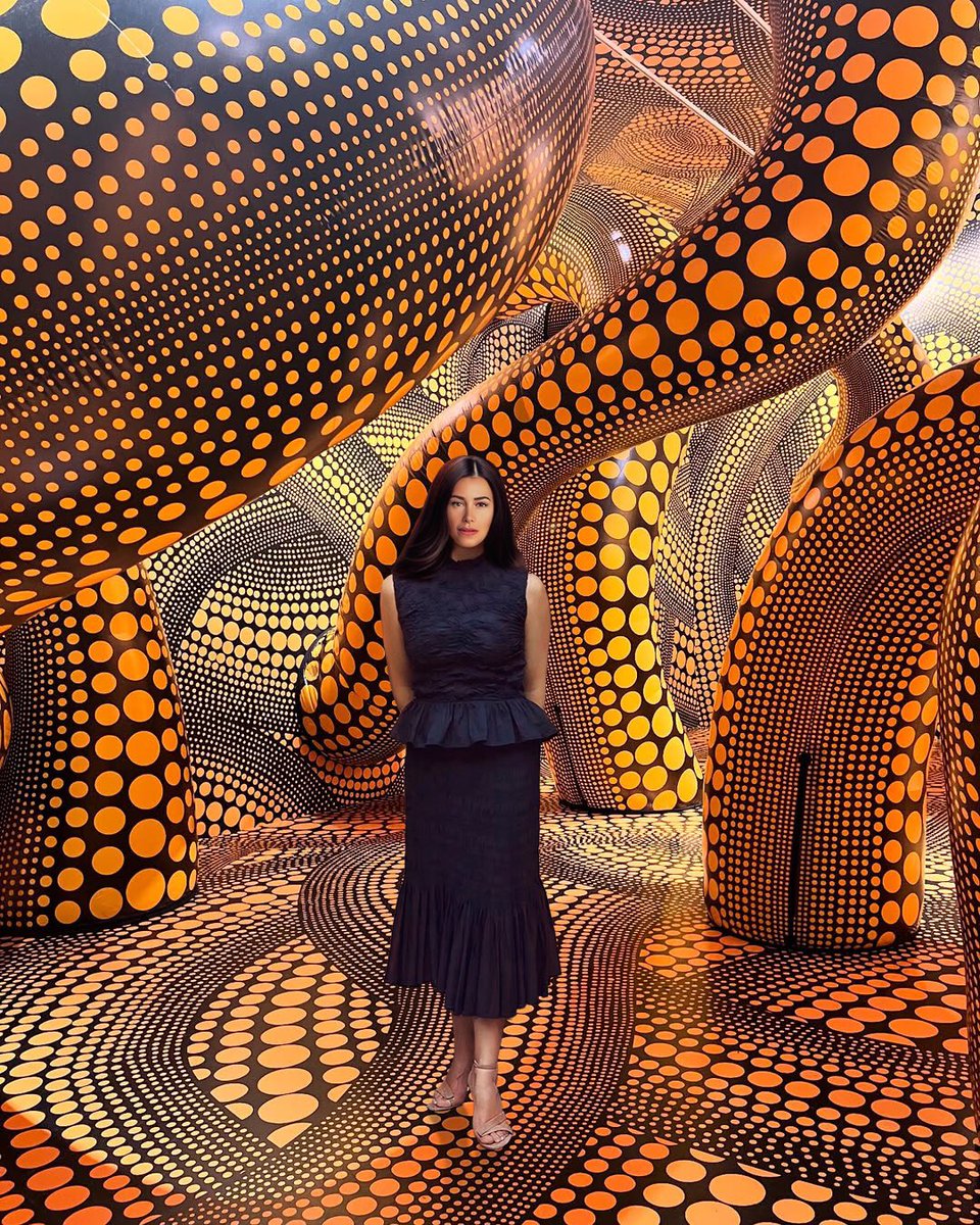 RuizGabz's tweet photo. Immersed myself in the Polka - Dotted World of Yayoi Kusama at a massive new retrospective.

An exhibition in Melbourne features around 200 of the 95-year-old Japanese artist’s works, as well as artifacts that help tell the story of her life. @NGVMelbourne https://t.co/AwemdQj4wV