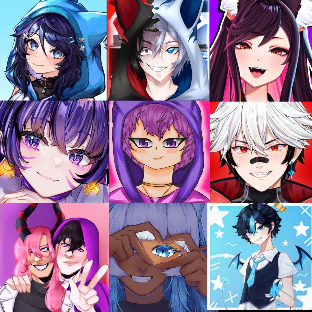 LuckyMast2's tweet photo. Eu e 8 Vtubers que eu admiro e me inspiro #vtuber #vtuberbr @Eeirisz @1BolinhaA @YasmimReisOFC @alineihgena @Toshiruz @LevieSharco @akittys_vt @Pett_Taniun https://t.co/paDoVW7zGy