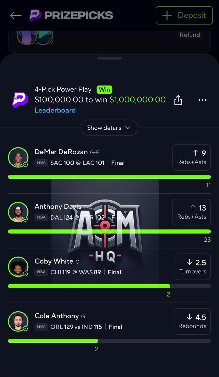 cdl_aim's tweet photo. PREMIUM CASHED A NBA 10x NUKE FOR $1,000,000🧘🏽‍♂️🪬💰

10 random followers who: 

LIKES, RTs &amp; COMMENTS will win $850 in the morning❤️

Day 2 tomorrow, don’t miss out! 

👇🏽80% OFF PREMIUM DISCOUNT LINK
https://t.co/0mtnLYwtSz

#GamblingX #AimsHQ #GamblingCommunity #PrizePicks #NBA https://t.co/93XF0fczZB