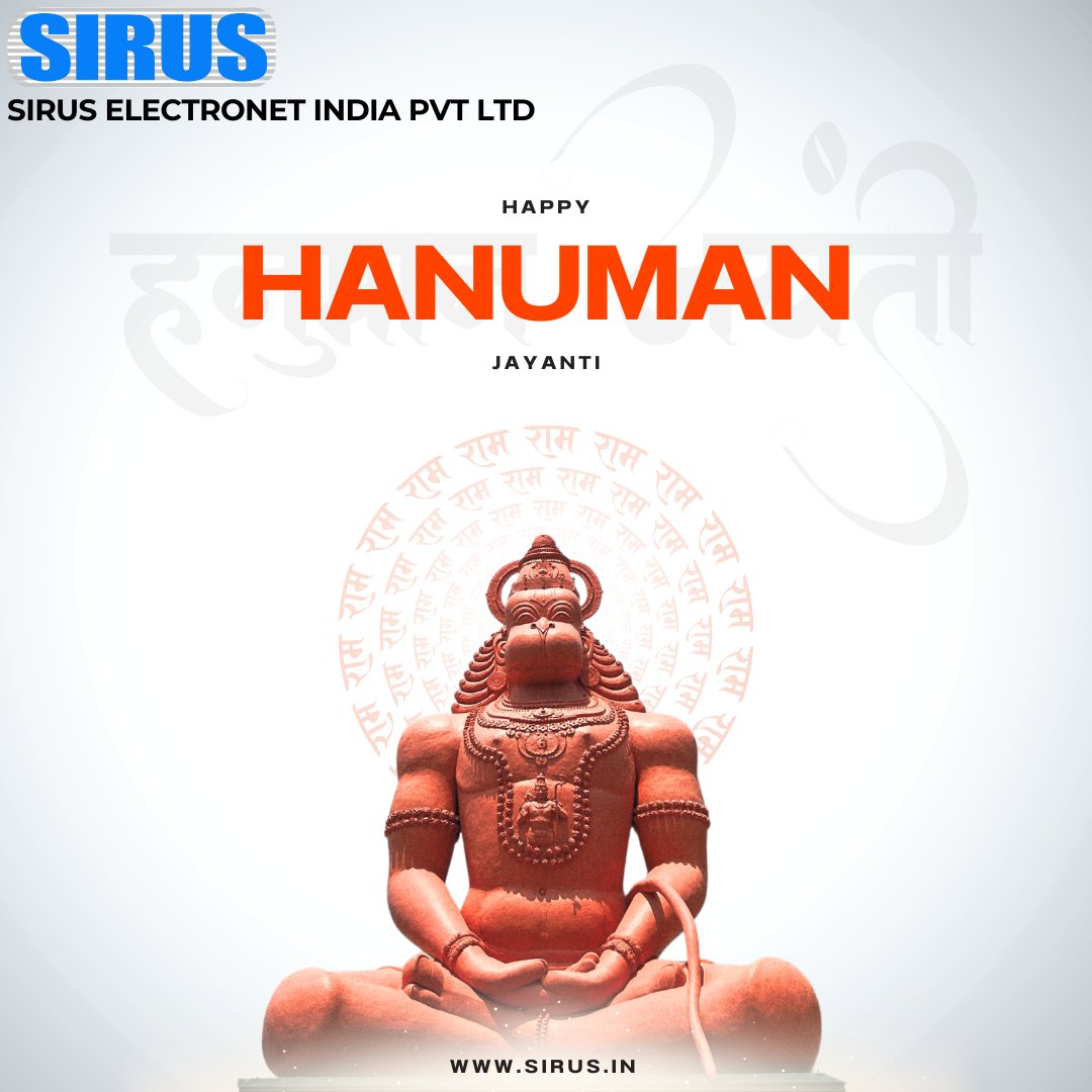 Siruselectronet's tweet image. Wishing your family a Hanuman Jayanti filled with love and divine blessings.

#hanumanjayanti #JaiSriRam #sirus #siruselectronet