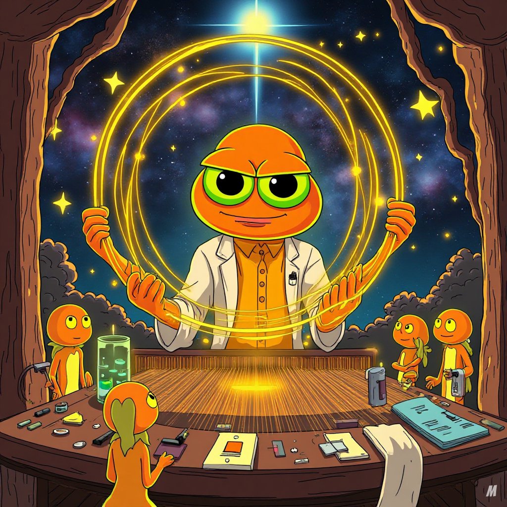 BorkTheMartian's tweet photo. When science meets stardust, innovation goes interstellar. 🧪✨ The cosmic lab is in session—led by none other than Dr. Plorp. #AlienTech #GalacticInnovation #CosmicScience https://t.co/dVHBzCxBZr