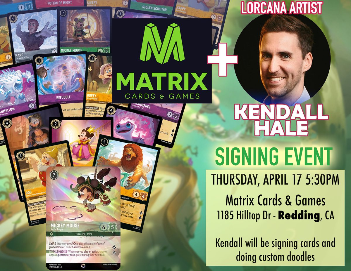 Coming to Redding next Thursday for a signing! Not too often I go to Northern California, so I'm excited to meet the players up there!