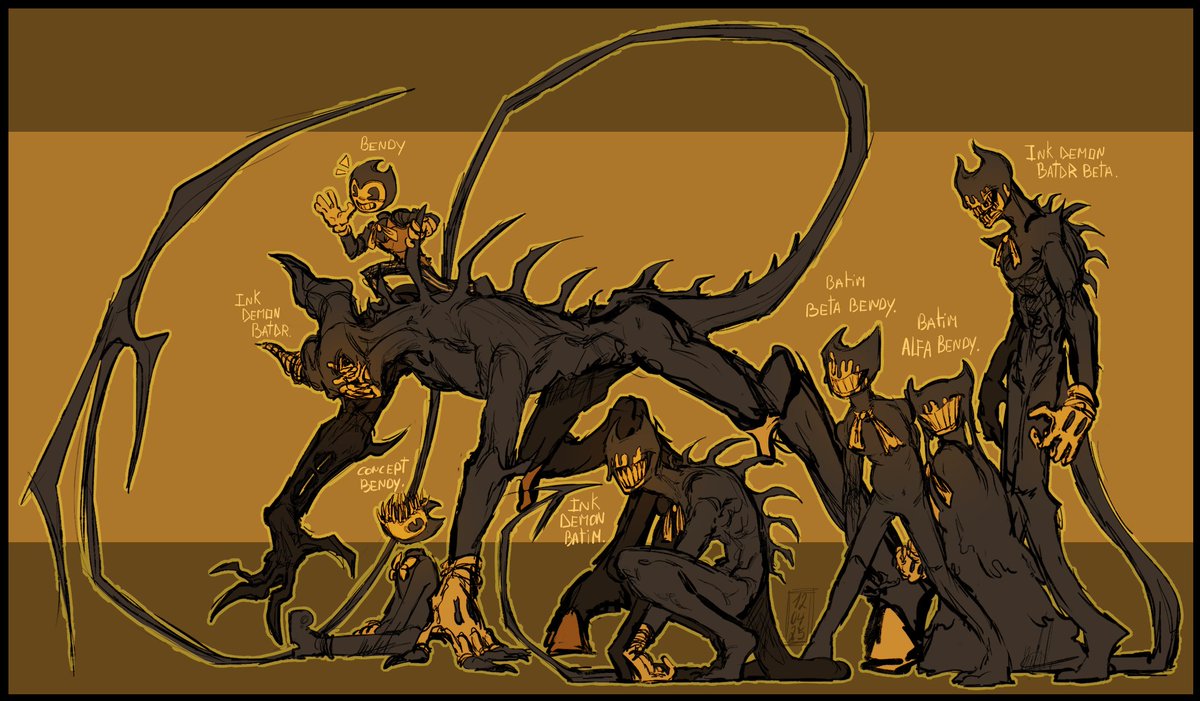 _SaiyajinXxX_'s tweet photo. Ink demon BATIM and... more demons! in my style.

#BENDY #Bendy_and_the_ink_machine #Inkdemon https://t.co/3fpE0Kx2VN