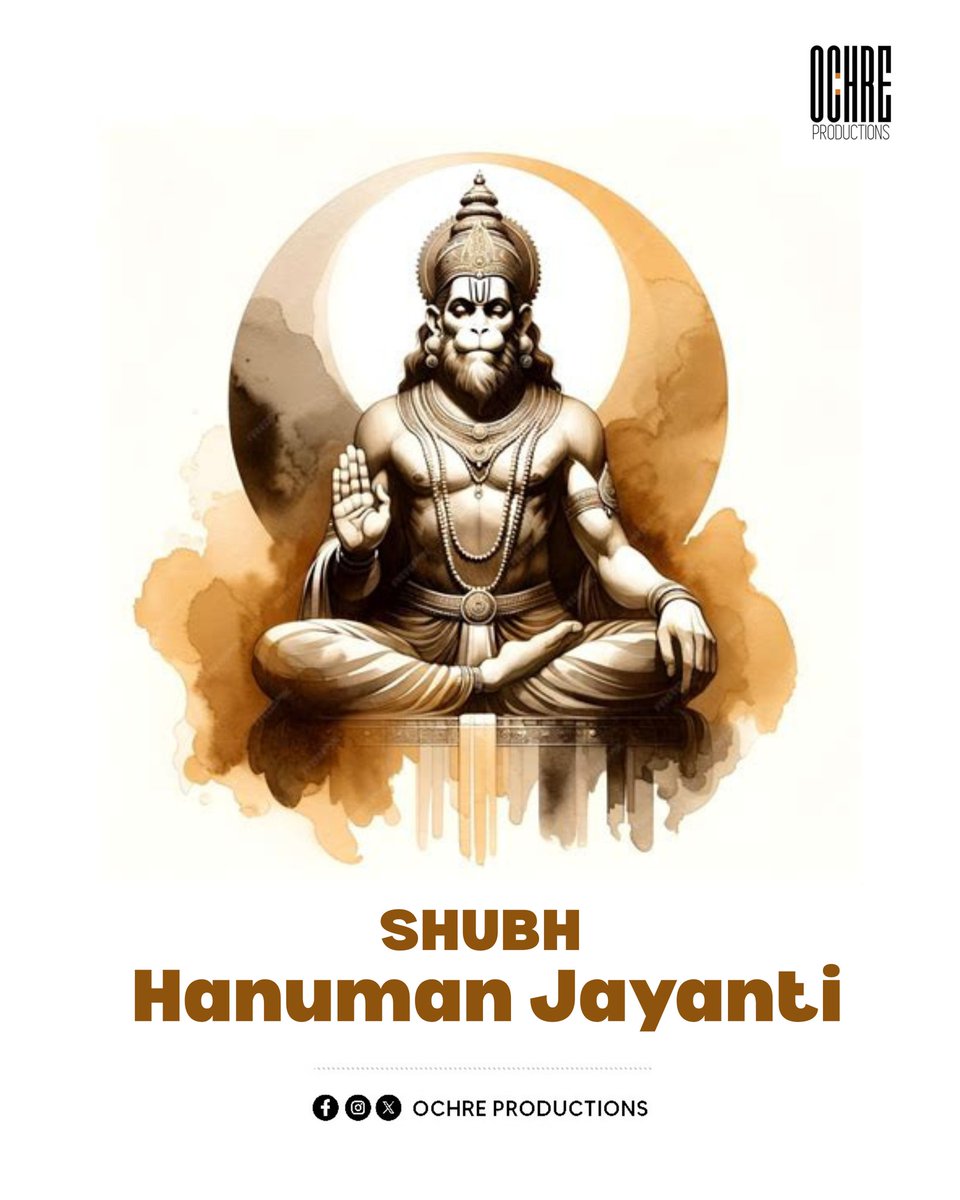 OchreProduction's tweet photo. Wishing You all a Blessed Hanuman Jayanti

#hanuman #hanumanjayanthi #HanumanJi https://t.co/bsvKelooWC