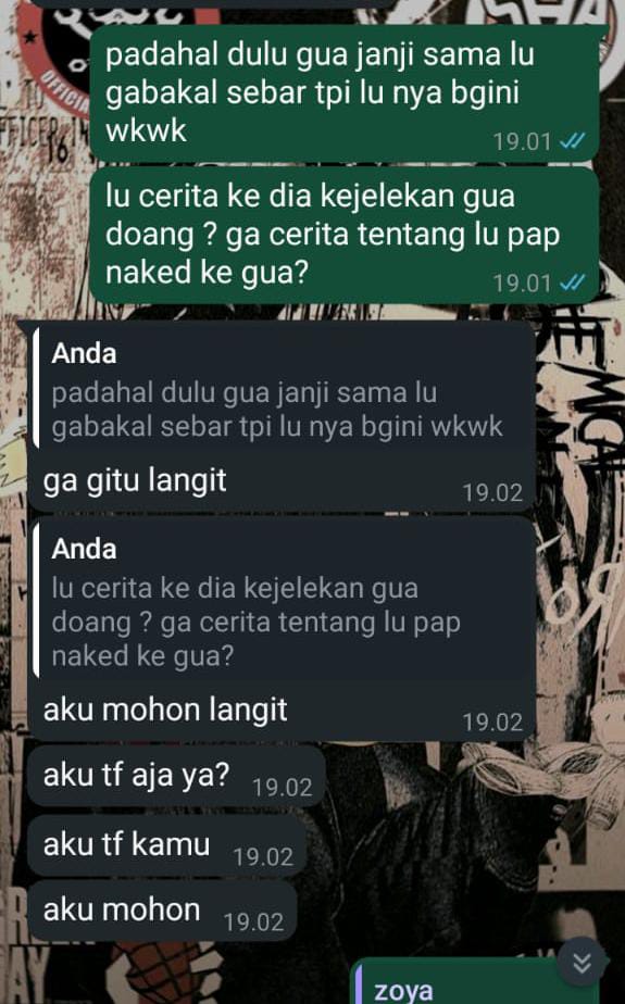 chigofavgod's tweet photo. dan saya sebenarnya tidak meminta uang kepada zoya tetapi zoya yang menawarkan dan saya bilang ke dia untuk tidak menggunakan uang pribadi dia tetapi pakai uang pacar nya yang duluan mulai masalah ke saya, saya memohon untuk cabut tuntutan dan laporan kepada pihaksekolahdanpolisi https://t.co/4Rcl2Nqnem