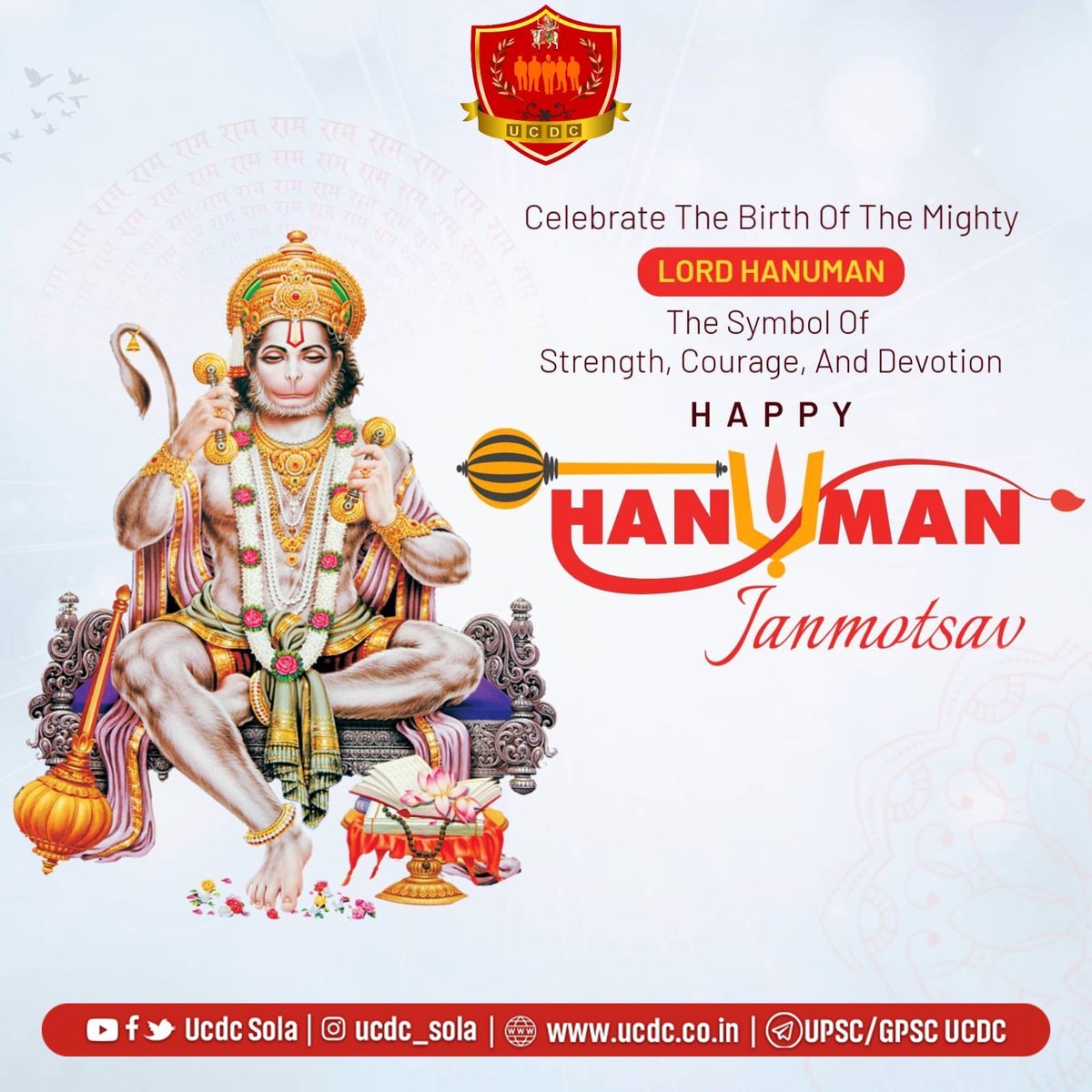 UcdcSola's tweet photo. May lord Hanuman bless you with strength and wisdom ..

Jai shree Ram 

#HanumanJi https://t.co/peEYUphrhS