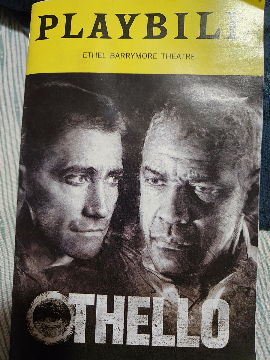 NormMe's tweet photo. Caught the highly anticipated Othello with Denzel &amp; Jake.... It was an interesting take on the classic. It just didn't work for me.  The acting was excellent but the staging, sets and direction just didn't invoke any real energy and resulted in too many bland, sluggish moments. https://t.co/wi8Lmp31WT