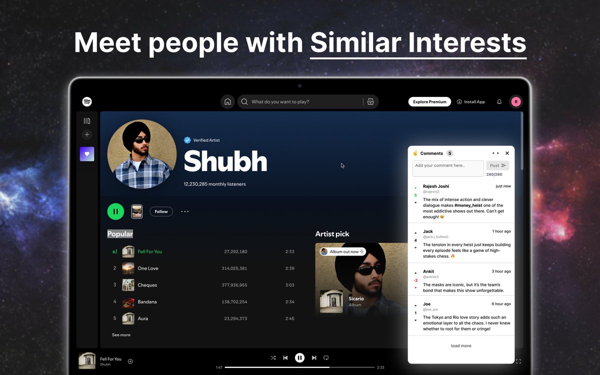 rajeshjoshi_dev's tweet image. Browsemates lets you Leave Comments on any Webpage and discover all discussions by category.

Yep, it supports hashtags(#hashtags) too! 🤩

Give it a try: browsemates.com

#buildinpublic #indiehackers