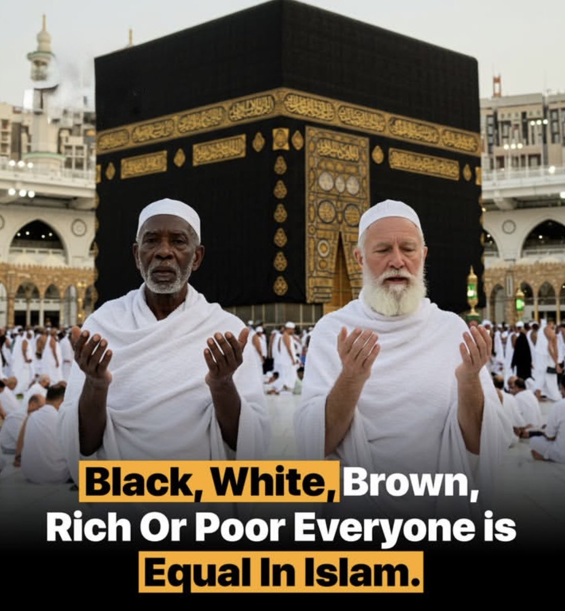 honeeybuch's tweet photo. In the eyes of Allah, we are all the same. https://t.co/j5UUuSk62r
