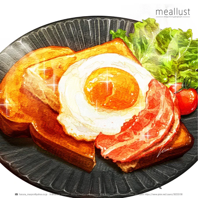 サクサクパンたべよ#パンの日#食べ物イラスト 