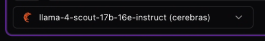 The latest Llama 4 Scout and Maverick models are now available on app.curiso.ai $CUR via Groq and Cerebras!

Only on Solana