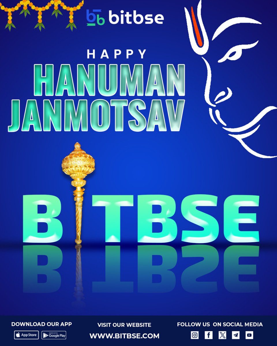 bitbse's tweet photo. Celebrating the divine strength, devotion, and courage of Lord Hanuman❤️ on this auspicious occasion of Hanuman Janmotsav.🎉✨
.
#HanumanJanmotsav #HanumanJayanti #Bitbse 
.
Disclaimer: Nothing on this page is financial advice, please do your own research! https://t.co/3rEs8fTwNE