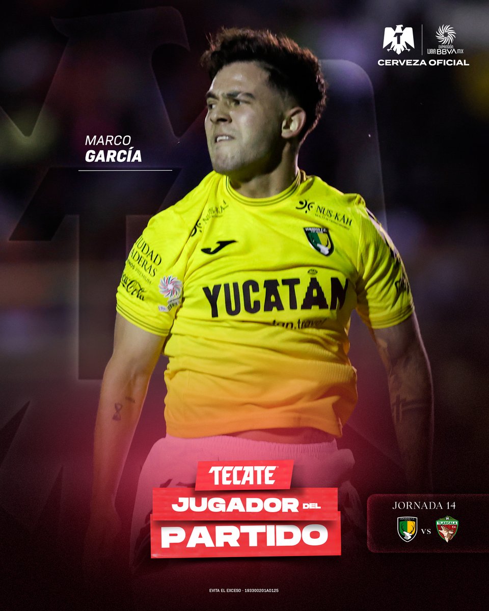 #TecateJugadorDelPartido | Marco García 🎖️

El talentoso jugador de <a href="/venadosfc/">Venados F.C.</a> tuvo una actuación notable y se despachó con una GOLAZO. 🔥

<a href="/CervezaTecate/">Cerveza Tecate</a>