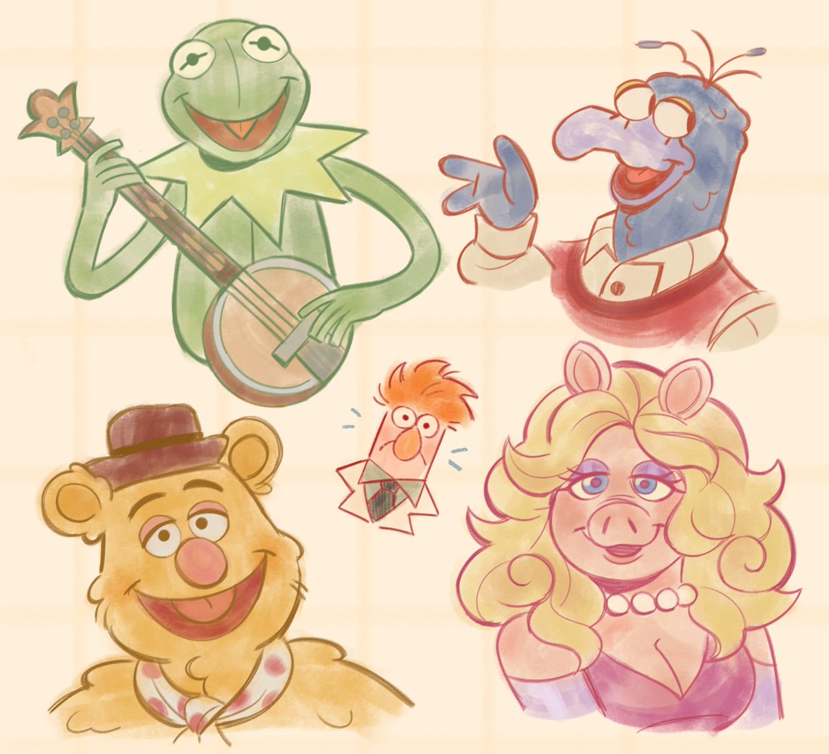 SydneyBagget's tweet photo. A silly fellas!

it doesn't hurt to redraw 
them every once in a while
#TheMuppets https://t.co/yg3IkQ7lZT
