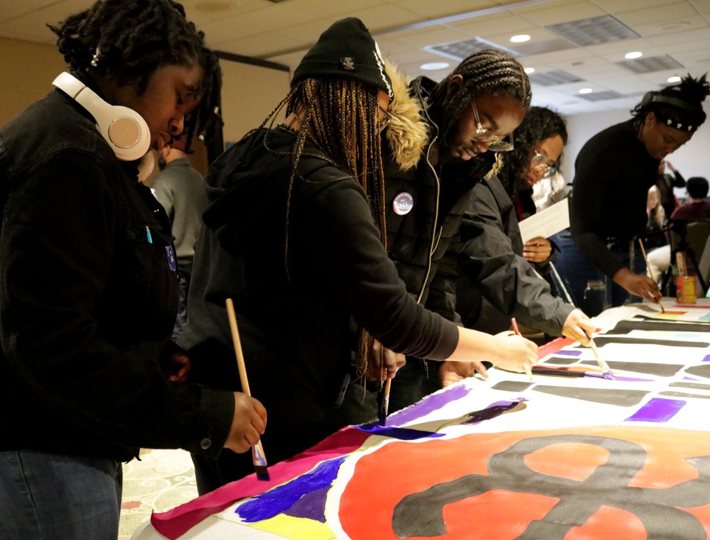 ArtEsteem's tweet photo. In anticipation of the 2025 ArtEsteem Exhibition on 4/26, we want to share our love for the allies that empower ArtEsteem to cultivate our youth.

We marched in the Black Joy Parade and CalSAC/CA3 Summit &amp; Rally to say: arts education for all!

RSVP: https://t.co/KrwXIv3dt5 https://t.co/D1cZnmNXt0