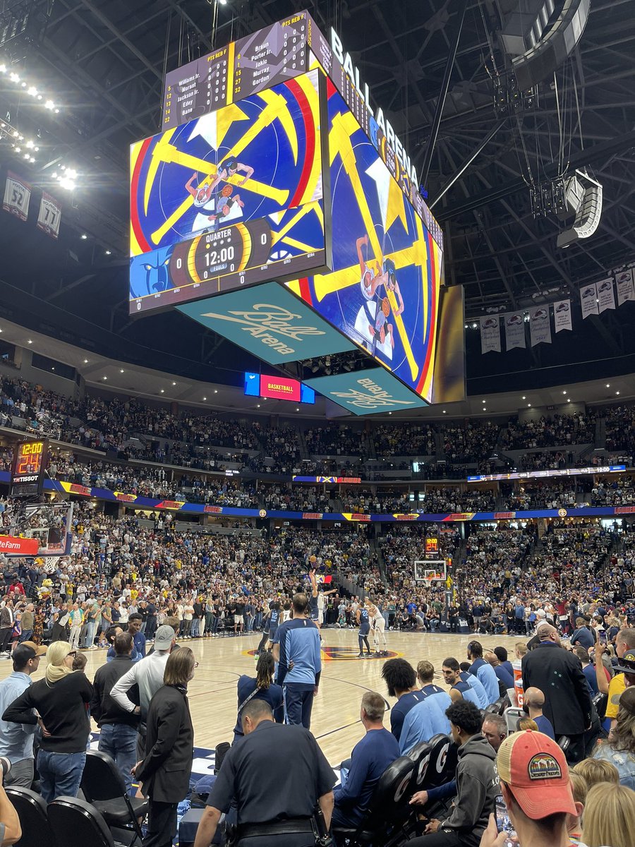 thefishnation's tweet photo. We’re underway! 🏀 
@memgrizz vs. @nuggets     

On @FDSN_Grizzlies 📺 

#FishDrip 🐟 💧
@DeadSoxy 🧦 
#GoGrizz 🐻 https://t.co/X5csJIb7wq