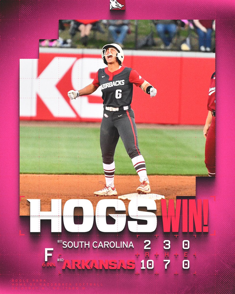 RazorbackSB's tweet photo. RUN-RULE W 💪 https://t.co/nP0eOEI0Zj