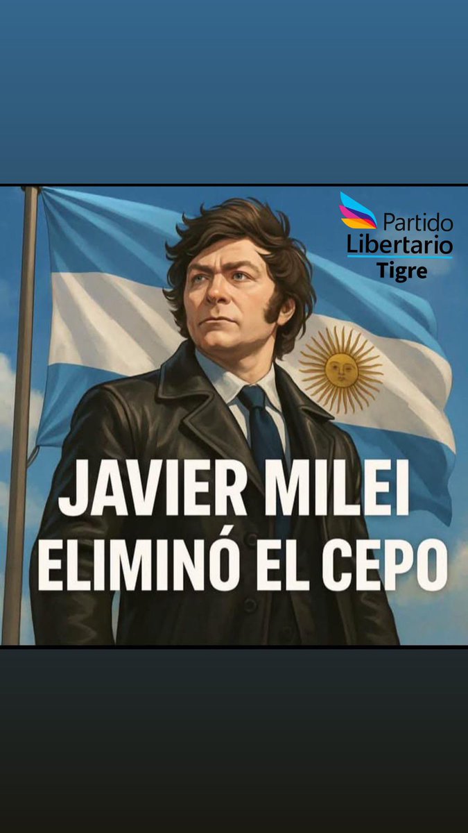 Después de años de restricciones, controles absurdos y un Estado que nos trataba como incapaces, hoy se levanta el cepo cambiario. Esta es una victoria de la libertad, del respeto al ahorro, al trabajo y a la propiedad privada.

<a href="/JMilei/">Javier Milei</a> <a href="/NYGBertie/">Bertie Benegas Lynch</a> <a href="/MenemMartin/">Martin Menem</a>
