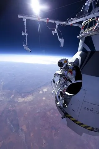 AntiDisinfo86's tweet photo. During Felix Baumgartner's 2012 Red Bull Stratos jump, the Earth moved approximately 100 km beneath him during his 4-minute 19-second freefall. YET, he landed PRECISELY where he jumped from, disproving earth rotation. 

This calculation accounts for Earth's equatorial rotational speed of 1,670 km/h35 and the jump's duration:

Freefall duration:
Converted to hours:
4 min 19 sec

Distance calculation:
Distance=Spin rate×Time=1, ⁣670 km/h×0.072 h≈120.5 km

Key details:
Jump altitude: 38,969 m (127,851 ft)

Latitude adjustment:
The jump occurred near Roswell, New Mexico (latitude ~33°N), where Earth's spin speed is slightly slower than at the equator. Using cos⁡(33∘)≈0.838cos(33∘)≈0.838, the adjusted speed would be ~1,400 km/h, reducing the distance to ~101 km