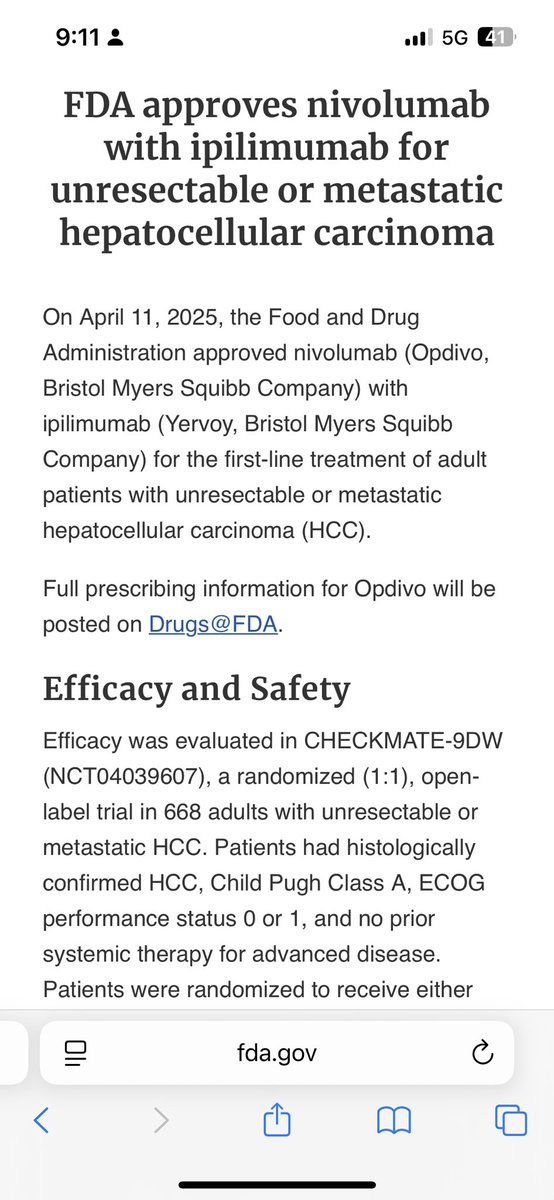 OsamaMosalemMD's tweet photo. Big week for #GIcancers, Nivo + Ipi gets @FDA approved for HCC #livercancer, just a few days after the same regimen got approval in MSI-H #coloncancer. #CheckMate9DW https://t.co/kjmsnXJSmT
#Chekmate8HW https://t.co/6wpQ4uQ9Ob
@OncoAlert @OncBrothers @OncLive @GiOncNow https://t.co/sVA2QXhPmr