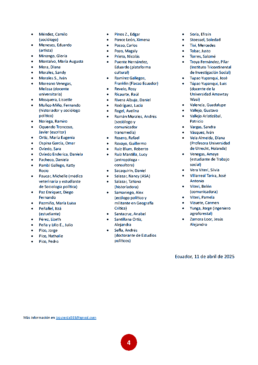 📢 Desde YASunidos adherimos al Comunicado por la democracia y la defensa del voto ✊🏽

Este 13 de abril no solo se define una presidencia: está en juego la democracia misma.

Llamamos a la vigilancia activa y colectiva del proceso electoral.

🗳️ Cada voto cuenta.
🔗 Lee y difunde