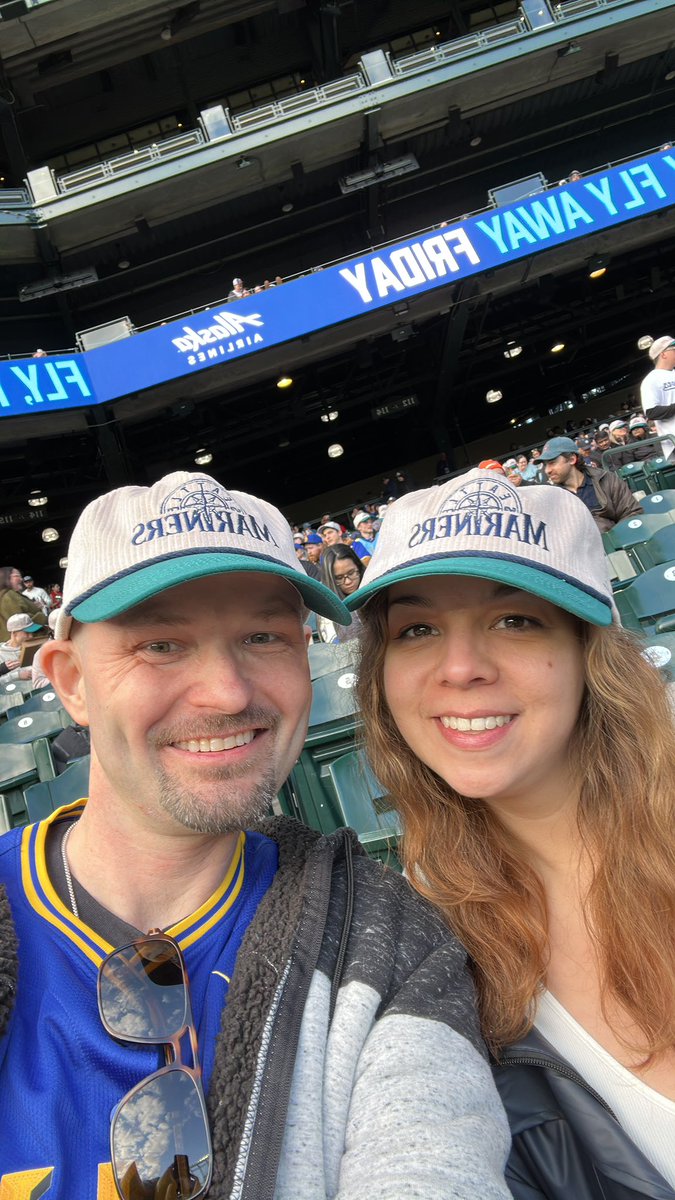 DerrickG's tweet photo. @Mariners it is my first game in almost a decade since moving away and my girlfriend’s first! Thank you for an amazing experience! Go Mariners! https://t.co/rHs9hNVy2I